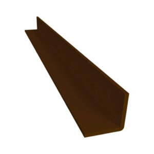 PERFIL V MARRÓN 2cm x 2cm x3m PLASBIL