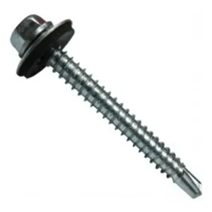 TORNILLO HEXAGONAL MECHA 12*1 (x100u) Con arandela para chapas