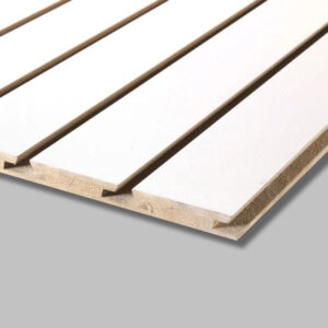 MDF MELAMINICO - SLATWALL BLANCO 18mm (SLB183)